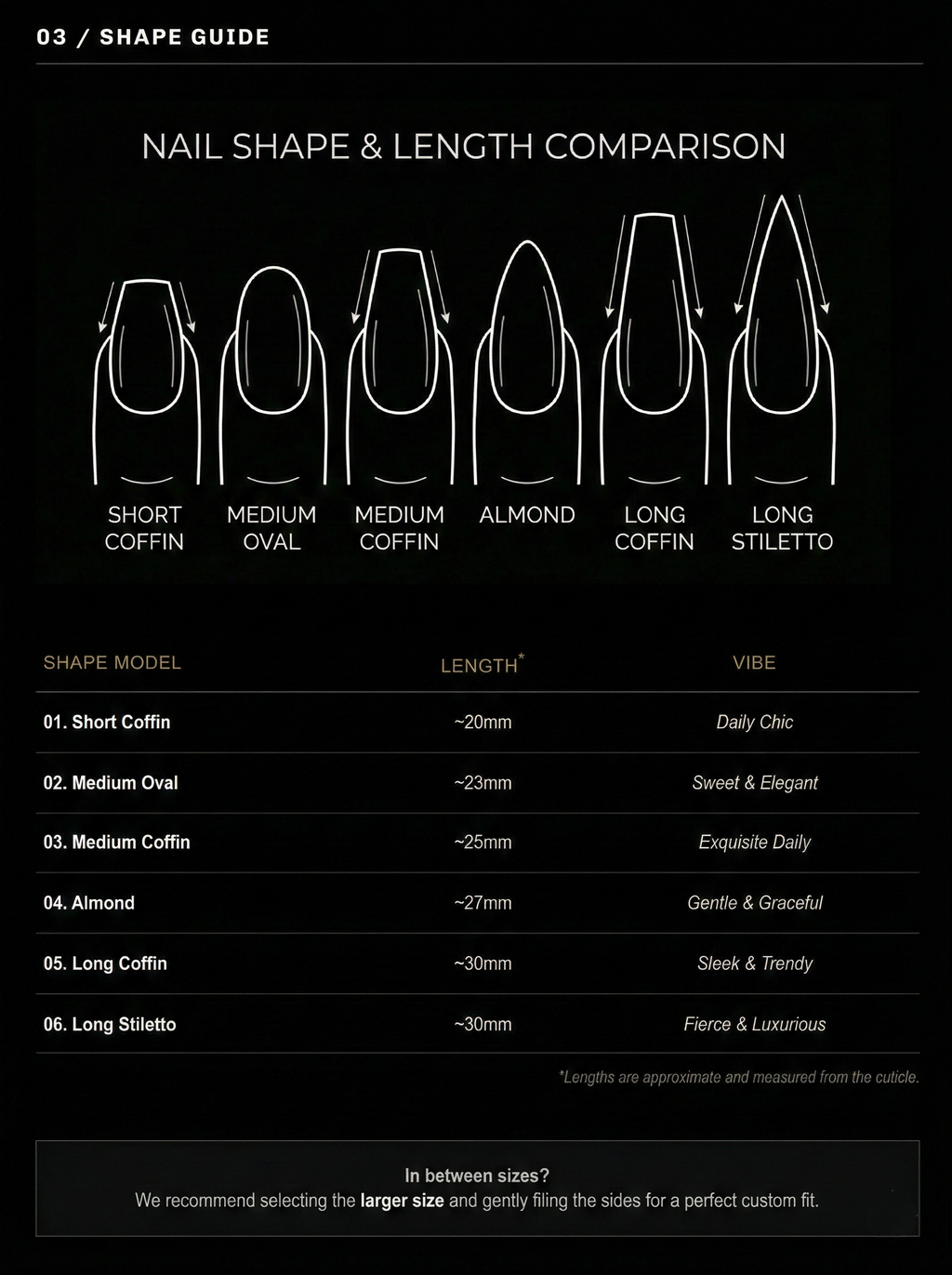 Size Guide and Usage Instructions